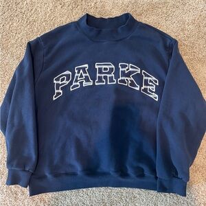 Parke Maggie & Emma Navy Mockneck